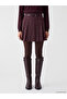 Checked Embroidered Pleated Mini Skirt with Zipper Belt for Style Seekers from Uzg Store - 3
