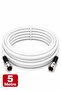 Hd Satellite Antenna Cable 5 Meters Full Hd 4K Tv Cable with F Connector - 6