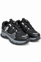 Children's Black Smart Lace-Up Thick Sole Outdoor Casual Sports Shoes - 7
