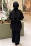 Fuat Gürşen Sleeves Sequin Embroidered Tunic Trousers Knitwear Set - 4
