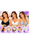 3-Piece Nursing Bra with Removable Pads