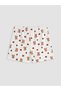 Rmz Gi̇yi̇m Farkiyla Women's Printed Shorts with Waist Cord Pajama Bottoms - 3