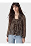 Rmz Gi̇yi̇m Farkiyla Polka Dot Chiffon Women's Shirt