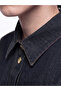 Esvab • Modern & Distinctive Shirt Roba Collar Belted Mini Jean Dress - 3