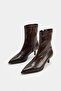 Side Zipper Thin Heeled Women's Stretch Boots Bootie - 3