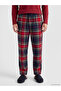 Standard Fit Checkered Embroidered Men's Pajama Bottoms for Style Enthusiasts from Uzg Store - 2