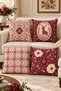 Mexican Girl Patterned 4-Piece Throw Pillow Cover Set