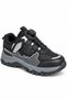 Children's Black Smart Lace-Up Thick Sole Outdoor Casual Sports Shoes - 5