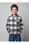 I Checked Embroidered Gabardine Boys' Shirt from Freezen Store