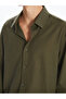 Rmz Gi̇yi̇m Farkiyla Standard Fit Long Sleeve Linen Look Men's Shirt - 3