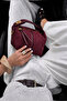 Women's Archel Suede Handbag Claret Red - 2