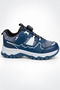 Children's Navy Blue Smart Lace-Up Thick Sole Outdoor Daily Sports Shoes - 6
