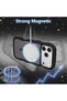 حافظة هاتف ZTOFERA لآيفون 17 برو متوافقة مع MagSafe، بإطار مموج وشفاف غير لامع - 4