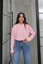 Pink Tinta Crew Neck Slim Sweatshirt - 3