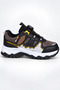 Children's Brown Smart Lace-Up Thick Sole Outdoor Daily Sports Shoes - 6