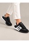 Nk Lima Women's Black and White Detailed Memory Foam Orthopedic Insoles Daily Thin Sole Sneaker Walking Sports Shoes - 4