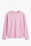 Pink Tinta Crew Neck Slim Sweatshirt - 4