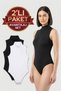 Women's Snap Fastener Sleeveless Half Fisherman Premium Flexible Bodysuit - 2-Piece Advantage Package Vr.Kt..61,84,001