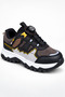 Children's Brown Smart Lace-Up Thick Sole Outdoor Daily Sports Shoes - 5
