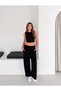 Comfortable Fit Lace-Up Sweatpants with Detailed Cuffs - 2