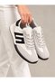Nk Lima Women's White Black Detailed Memory Foam Orthopedic Insoles Daily Thin Sole Sneaker Walking Sports Shoes - 3