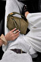 Women's Archel Suede Handbag Khaki Green - 3