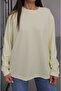 Yellow Tinta Crew Neck Slim Sweatshirt - 5