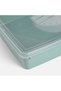 Mint Green Rectangular Food Container with Transparent Lid 4.2L - 4