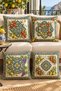 Pomegranate, Lemon and Grapes Patterned 4-Piece Throw Pillow Cover Set