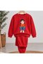 Team Sweatshirt Thoughtful Girl Printed Girls' Boys' Crew Neck Sweatshirt