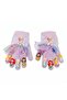 Girl's Princess Figured Tulle Lycra Knitted Gloves |   3-8 Years Old Warm Winter Gloves with 3D Baby Finger Tips - 4