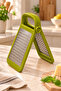 Belle Double-Sided Folding Footed Grater - Stainless Steel Grater Lime Green (10.7X22X5 cm) - 3