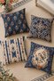 Bird and Flower Patterned 4-Piece Throw Pillow Cover Set - 2