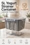 5 L Strained Yogurt Container Cheese Strainer Labne Maker Storage Container 723782 - 3