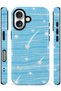 iPhone 16 Compatible - Blue Tail Star, Double Layer Cover, Glossy Surface Protective Case - 2
