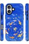 iPhone 16 Compatible - Blue Galaxy Star, Dual Layer Cover, Glossy Surface Protective Case - 2