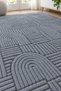 Modern Wellsoft Elastic Carpet Cover 6m2 (200 X 300cm), Geometric Patterned, Soft Textured Carpet Protective Cover - 2