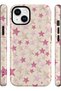 iPhone 15 Compatible - Pink Star, Double Layer Cover, Glossy Surface Protective Case - 2