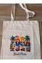 Natural Cotton Raw Fabric Figure Printed Practical Bag (35X41 cm) - 2