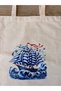 Natural Cotton Raw Fabric Figure Printed Practical Bag (35X41 cm) - 2