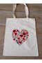 Natural Cotton Raw Fabric Figure Printed Practical Bag (35X41 cm) - 2