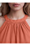 Esvab • Modern & Distinctive Halter Roba Collar A-Line Long Dress - 3