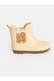 Özmarka New Season Beige Printed Elastic Girls' Boots - 2