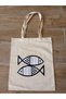 Natural Cotton Raw Fabric Figure Printed Practical Bag (35X41 cm) - 4