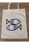 Natural Cotton Raw Fabric Figure Printed Practical Bag (35X41 cm) - 2
