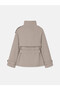 Quality Pieces from Çelebi Store Dik Roba Collar Loose Fit Women's Trench Coat - 2