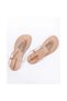 Șlapi de damă Sandal Class, bej deschis cu auriu. - 5
