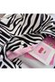 Zebra Patterned Large Shoulder Bag 13 Inch Laptop Compatible Lined Snap Fastener Tote Bag - 3