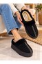 Women's Furry Patterned House Slippers, Warm Plush Soled Winter Comfortable Home Shoes