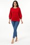 Women's Silvery 4/3 Capri Sleeve Knitwear Blouse - 2
